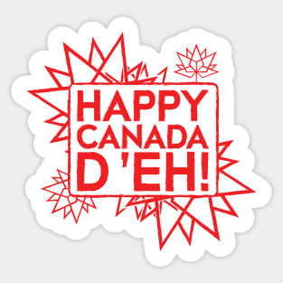 Happy Canada Day 2018 Sticker